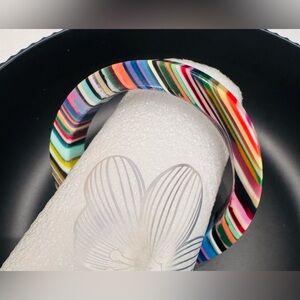 Sobral Striped Bangle Bracelet- Signed (please read carefully)